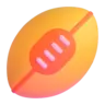 รักบี้ Emoji 🏉 image - Microsoft 3D Fluent style