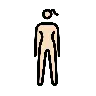 Woman Standing: Light Skin Tone Emoji 🧍🏻‍♀️ image - OpenMoji style