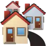 Hausgebäude Emoji 🏘 image - Apple style