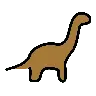 Emoji sauropode 🦕 image - OpenMoji style