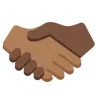 Handshake: Medium-Dark Skin Tone, Dark Skin Tone Emoji 🫱🏾‍🫲🏿 image - Twitter / X (Twemoji) style