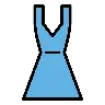 Dress Emoji 👗 image - OpenMoji style