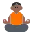 Man In Lotus Position: Medium-Dark Skin Tone