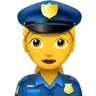 Woman Police Officer Emoji 👮‍♀️ image - Apple style