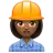 Woman Construction Worker: Medium-Dark Skin Tone