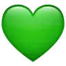 グリーンハート Emoji 💚 image - WhatsApp style