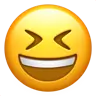 Grinning Squinting Face Emoji 😆 image - Apple style