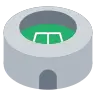 Stade Emoji 🏟 image - Tossface style