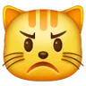 Schmollendes Katzengesicht Emoji 😾 image - Samsung style