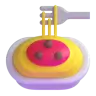 Spaghetti Emoji 🍝 image - Microsoft 3D Fluent style