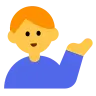 Man Tipping Hand Emoji 💁‍♂️ image - Tossface style