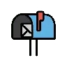 Open Mailbox With Raised Flag Emoji 📬 image - OpenMoji style