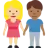 Woman And Man Holding Hands: Medium-Light Skin Tone, Medium-Dark Skin Tone