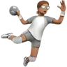 Person Playing Handball: Medium Skin Tone Emoji 🤾🏽 image - Apple style
