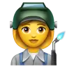Woman Factory Worker Emoji 👩‍🏭 image - WhatsApp style