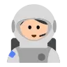 Astronaut: Light Skin Tone Emoji 🧑🏻‍🚀 image - Tossface style