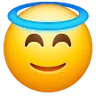 Emoji Volto sorridente con alone 😇 image - Samsung style