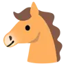 Emoji Horse Face 🐴 image - Google Noto Color style