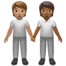 People Holding Hands: Medium Skin Tone, Medium-Dark Skin Tone Emoji 🧑🏽‍🤝‍🧑🏾 image - Apple style