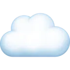 Cloud Emoji ☁ image - Facebook Meta style