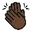Clapping Hands: Dark Skin Tone