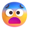Straszna Twarz Emoji 😨 image - Microsoft 3D Fluent style