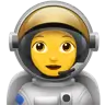 Woman Astronaut Emoji 👩‍🚀 image - Apple style