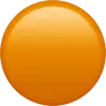 大きなオレンジ色の円 Emoji 🟠 image - Apple style
