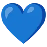 푸른 심장 Emoji 💙 image - Google Noto Color style