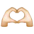 Heart Hands: Light Skin Tone