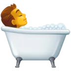 Person Taking Bath Emoji 🛀 image - Facebook Meta style