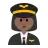 Woman Pilot: Medium-Dark Skin Tone