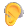 Ear With Hearing Aid Emoji 🦻 image - Microsoft 3D Fluent style