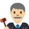 Man Judge: Medium-Light Skin Tone Emoji 👨🏼‍⚖️ image - Twitter / X (Twemoji) style