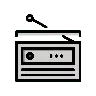 Emoji Radio 📻 image - OpenMoji style
