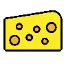 Emoji Cuneo di formaggio 🧀 image - OpenMoji style