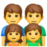 Family: Man, Man, Girl, Boy Emoji 👨‍👨‍👧‍👦 image - Samsung style
