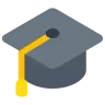Emoji Cap de absolvire 🎓 image - Tossface style