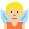 Fairy: Medium-Light Skin Tone Emoji 🧚🏼 image - Twitter / X (Twemoji) style