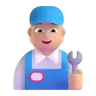 Mechanic: Medium-Light Skin Tone Emoji 🧑🏼‍🔧 image - Microsoft 3D Fluent style