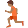 Person Running: Medium-Dark Skin Tone Emoji 🏃🏾 image - Twitter / X (Twemoji) style