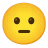 Expressionless Face Emoji 😑 image - Google Noto Color Animated style