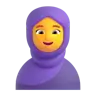 Эмодзи Человек в платке 🧕 image - Microsoft 3D Fluent style
