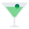 鸡尾酒杯 Emoji 🍸 image - Tossface style