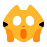 Face de chat lasse Emoji 🙀 image - Tossface style