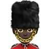 Man Guard: Dark Skin Tone Emoji 💂🏿‍♂️ image - Apple style