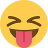 ใบหน้าด้วยลิ้น Stuck-Out และดวงตาที่ปิดสนิท Emoji 😝 image - Twitter / X (Twemoji) style