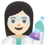 Woman Scientist: Light Skin Tone Emoji 👩🏻‍🔬 image - Google Noto Color style