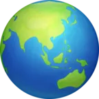 Emoji Earth Globe Asia-Australia 🌏 image - Facebook Meta style