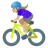Woman Biking: Medium-Light Skin Tone